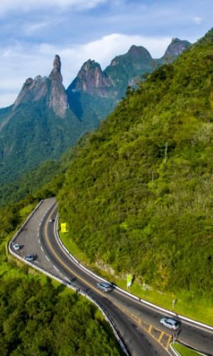 Exotic Mountains. Wonderful Mountains. Mountain Finger of God, the city of Teresopolis, State of Rio de Janeiro, Brazil, South America.